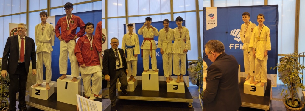 Nicolas, Anthony, Noah, Bruno, coupe france espagne nihon tai jitsu